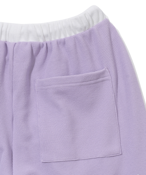 YOUHEE（ユヒ）の「GRAPHIC WAFFLE SWEAT PANTS_PURPLE（スウェットパンツ・レディース・その他・FREE）」の9枚目の写真