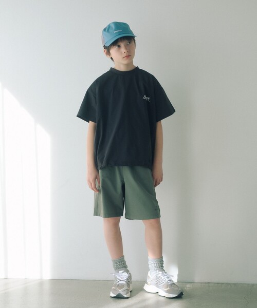 green label relaxing(グリーンレーベルリラクシング)の「アクティブ ショーツ / キッズ 100cm-160cm(カーゴパンツ・キッズ・オリーブ/ブラック/コバルトブルー・120cm/150cm/130cm/160cm/110cm/140cm/100cm)」の16枚目の写真