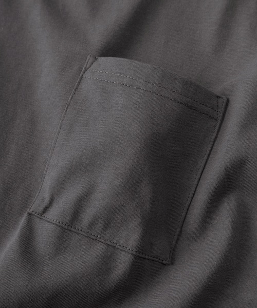 Goodwear(グッドウェア)の「【75】【Goodwear/グッドウェア】ヘビーウェイト USAコットン 吸水速乾 接触冷感 無地 ポケット クルーネック 半袖Tシャツ/レギュラーシルエット(Tシャツ/カットソー・メンズ・グレー/ブラック/カーキ/ホワイト/ネイビー・S/M/L/XL)」の10枚目の写真