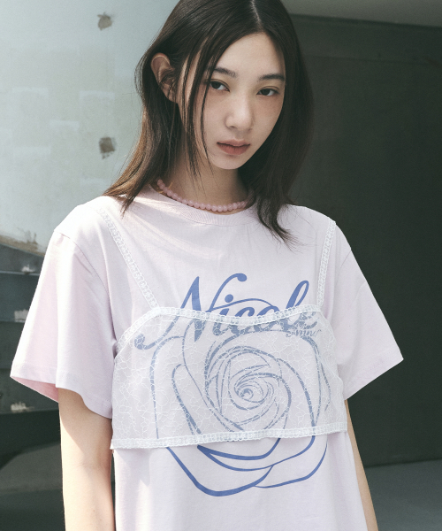 NICK&NICOLE(ニックアンドニコール)の「NICOLE ROSE SLEEVE TOP_PURPLE VIOLET(Tシャツ/カットソー・レディース・その他・MEDIUM/LARGE)」の6枚目の写真