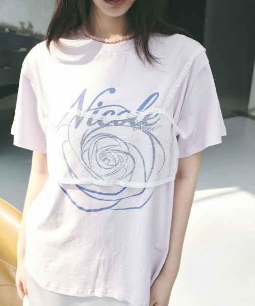 NICK&NICOLE(ニックアンドニコール)の「NICOLE ROSE SLEEVE TOP_PURPLE VIOLET(Tシャツ/カットソー・レディース・その他・MEDIUM/LARGE)」の5枚目の写真