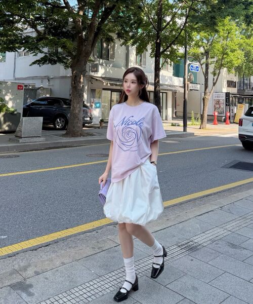 NICK&NICOLE(ニックアンドニコール)の「NICOLE ROSE SLEEVE TOP_PURPLE VIOLET(Tシャツ/カットソー・レディース・その他・MEDIUM/LARGE)」の2枚目の写真
