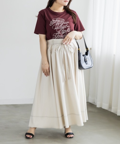 CLETTE(クレット)の「CLETTEオリジナルロゴ刺繍Tシャツ(Tシャツ/カットソー・レディース・ワイン/オフホワイト/ネイビー・4L/3L/LL)」の10枚目の写真