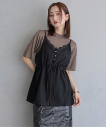 &g'aime | 【&ｇ'aime 】レースチュニックビスチェ　Lace Tunic Bustier(ベスト)