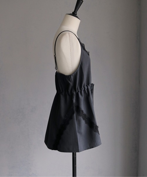 &g'aime（アンジェム）の「【&ｇ'aime 】レースチュニックビスチェ　Lace Tunic Bustier（ベスト・レディース・チャコールグレー/アイボリー/ブラック・FREE）」の21枚目の写真