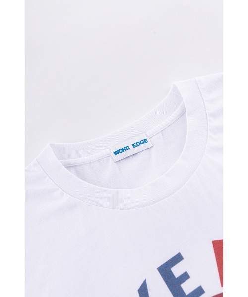 WOKE EDGE(ウォークエッジ)の「Tシャツ|Circle Logo Tee|WOKE EDGE(Tシャツ/カットソー・メンズ・ホワイト/ピンク・SMALL/MEDIUM/X-LARGE/LARGE)」の4枚目の写真