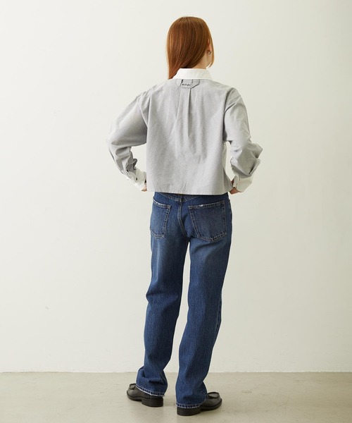 MILKFED.(ミルクフェド)の「ACCENT COLLAR and CUFFS SHIRT(シャツ/ブラウス・レディース・グレー/ライトパープル/ブルー・S/M)」の10枚目の写真