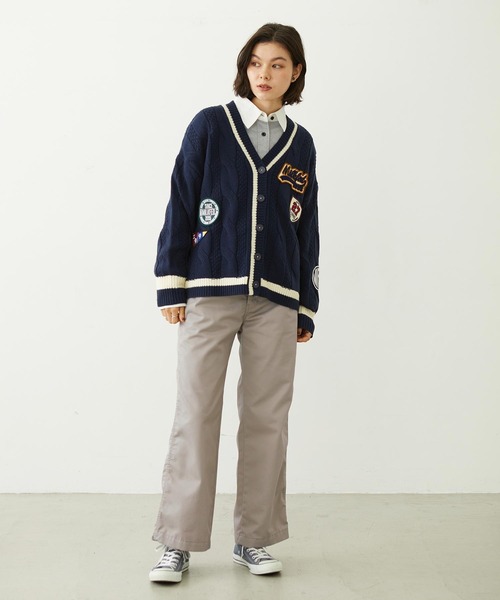 MILKFED.(ミルクフェド)の「ACCENT COLLAR and CUFFS SHIRT(シャツ/ブラウス・レディース・グレー/ライトパープル/ブルー・S/M)」の21枚目の写真