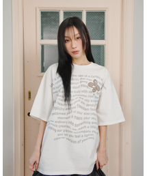 UPDRAFT（アップドラフト）の「Updraft Oversized Artwork T-shirts [White]（Tシャツ/カットソー）」