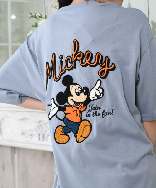 Disney(ディズニー)の「【neos】DISNEY ディズニー ミッキー&101匹わんちゃん もこもこサガラ刺繍 バックプリントTシャツ ビッグシルエット ルーズ 半袖 ユニセックス(Tシャツ/カットソー・レディース・ブラック/ベージュ/ホワイト/ブルー・X-LARGE/LARGE/MEDIUM)」の15枚目の写真