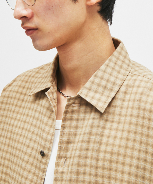 JOURNAL STANDARD(ジャーナルスタンダード)の「STILL AUTHENTIC / スティル オーセンティック チェック シャツ(シャツ/ブラウス・メンズ・グレー/ホワイト系その他/ブラウン/ベージュ・MEDIUM/LARGE)」の4枚目の写真