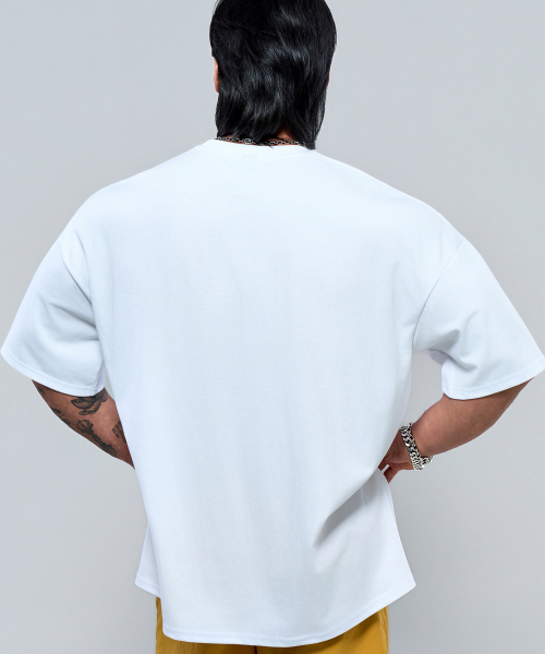 PHYSICAL GARMENTS（フィジカルガーメンツ）の「P2636 クラックアーチロゴジャイアント半袖[3COLOR]（Tシャツ/カットソー・メンズ・ダークグリーン/ホワイト/ブラック・XX-LARGE/X-LARGE/LARGE/MEDIUM）」の14枚目の写真