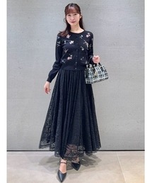サークルレーススカート