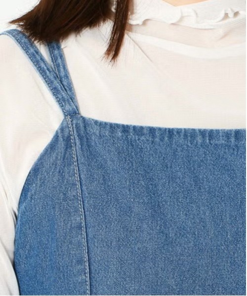 GORGE(ゴージ)の「ダブルストラップキャミワンピース(ワンピース・レディース・ブルー/ネイビー・F)」の11枚目の写真