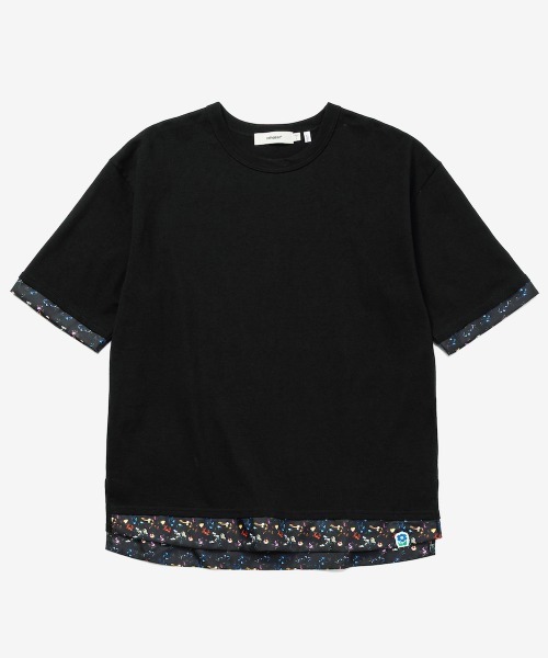 rehacer(レアセル)の「rehacer : Botanical Layered Wide CS / ボタニカルレイヤード ワイドカットソー(Tシャツ/カットソー・メンズ・ブラック/ホワイト・LARGE/X-LARGE/SMALL/MEDIUM)」の4枚目の写真