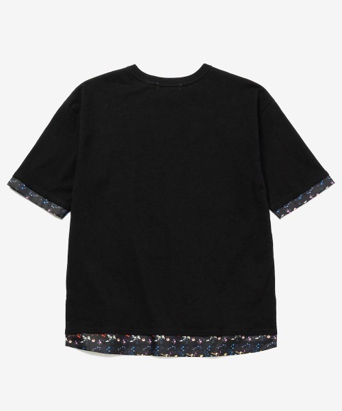 rehacer(レアセル)の「rehacer : Botanical Layered Wide CS / ボタニカルレイヤード ワイドカットソー(Tシャツ/カットソー・メンズ・ブラック/ホワイト・LARGE/X-LARGE/SMALL/MEDIUM)」の5枚目の写真