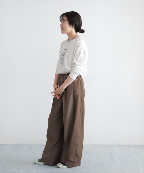NOMBRE IMPAIR(ノンブルアンペール)の「【予約】ライオン刺繍プリント 長袖TEE(Tシャツ/カットソー・レディース・レッド/イエロー/ホワイト・FREE)」の7枚目の写真