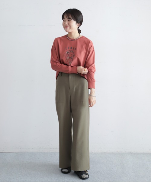 NOMBRE IMPAIR(ノンブルアンペール)の「【予約】ライオン刺繍プリント 長袖TEE(Tシャツ/カットソー・レディース・レッド/イエロー/ホワイト・FREE)」の21枚目の写真
