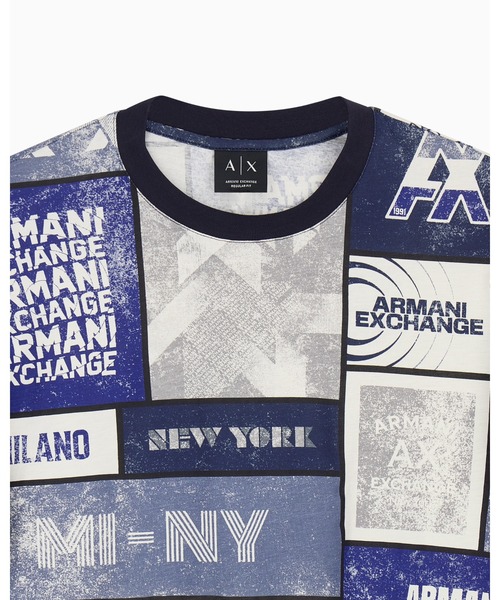 ARMANI EXCHANGE（アルマーニエクスチェンジ）の「【A|X アルマーニ エクスチェンジ】オールオーバーロゴプリント レギュラーフィット 半袖クルーネックTシャツ/REGULAR（Tシャツ/カットソー・メンズ・その他・SMALL/MEDIUM/LARGE/X-LARGE/X-SMALL/XX-LARGE）」の5枚目の写真