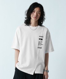 Cutting Design Logo Print T-Shirt/キリカエロゴプリントTシャツ