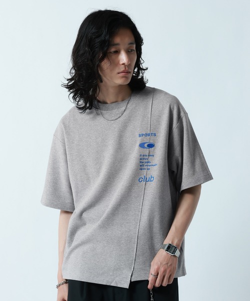 RAGEBLUE(レイジブルー)の「Cutting Design Logo Print T-Shirt/キリカエロゴプリントTシャツ(Tシャツ/カットソー・メンズ・ブラック/グレー/ホワイト・LARGE/MEDIUM)」の20枚目の写真
