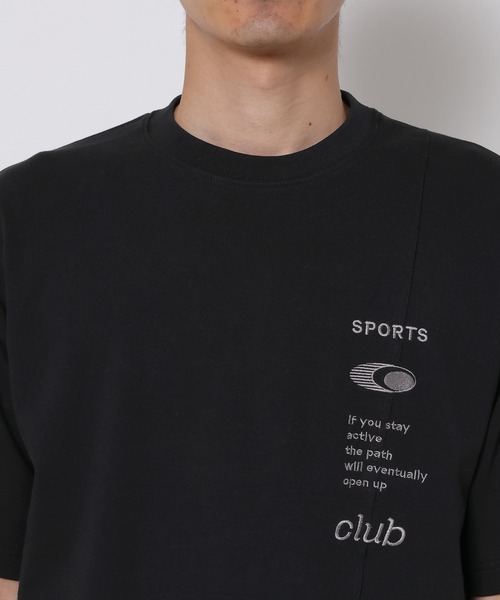 RAGEBLUE(レイジブルー)の「Cutting Design Logo Print T-Shirt/キリカエロゴプリントTシャツ(Tシャツ/カットソー・メンズ・ブラック/グレー/ホワイト・LARGE/MEDIUM)」の8枚目の写真