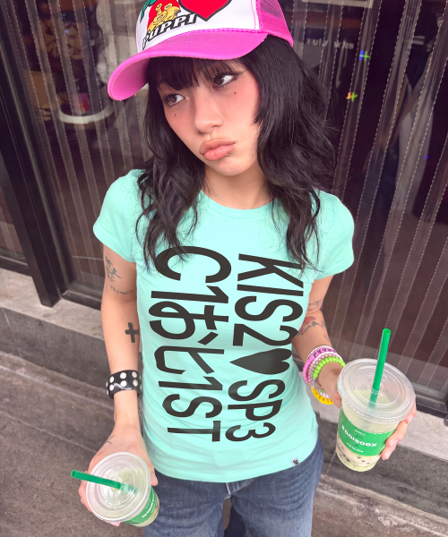 GRAVER（グレーバー）の「[ウーマン]TYPA BABY ベイビーT_MINT（Tシャツ/カットソー・レディース・ミント・ONE SIZE）」の5枚目の写真
