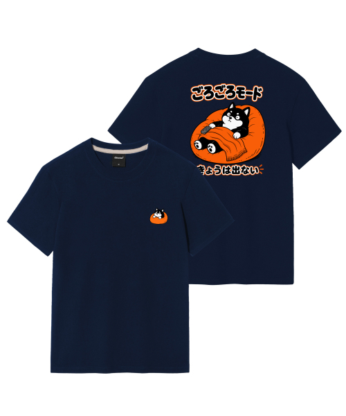 OKSTAR（オクスター）の「ゴロゴロシババックプリントグラフィック半袖Tシャツ（Tシャツ/カットソー・レディース・ホワイト/ブラック/ライトグレー/ダークグリーン/ネイビー/グレー/カーキ/クリーム/ダークグレー/ダークブルー/ライトベージュ・SMALL/MEDIUM/LARGE/X-LARGE/2XL/3XL/4XL）」の13枚目の写真