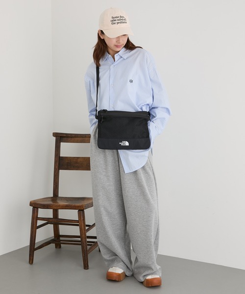 THE NORTH FACE(ザノースフェイス)の「【THE NORTH FACE】LINDEN MESH CROSS BAG NN2PR15(ショルダーバッグ・レディース・ブラック/アイボリー・FREE)」の10枚目の写真