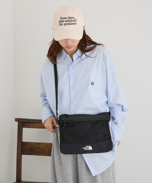 THE NORTH FACE(ザノースフェイス)の「【THE NORTH FACE】LINDEN MESH CROSS BAG NN2PR15(ショルダーバッグ・レディース・ブラック/アイボリー・FREE)」の9枚目の写真
