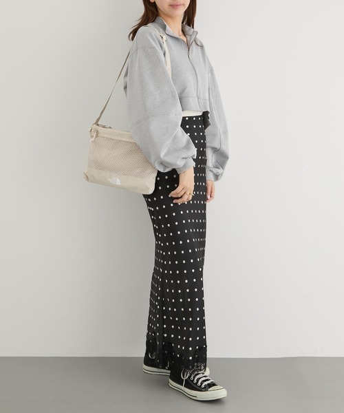THE NORTH FACE(ザノースフェイス)の「【THE NORTH FACE】LINDEN MESH CROSS BAG NN2PR15(ショルダーバッグ・レディース・ブラック/アイボリー・FREE)」の17枚目の写真