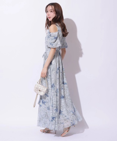 Mystrada（マイストラーダ）の「ジュイフラワーカシュクールワンピース（ワンピース・レディース・ピンク/ライトブルー・38/36）」の5枚目の写真