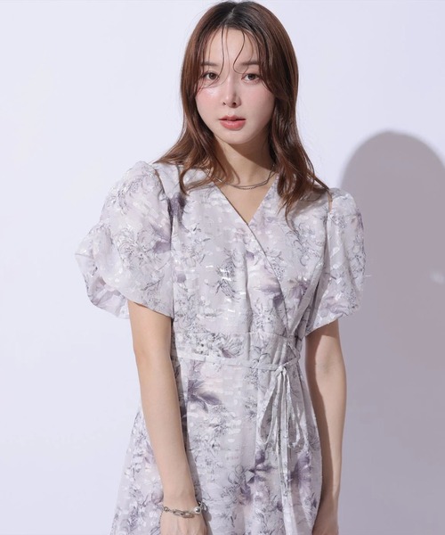 Mystrada（マイストラーダ）の「ジュイフラワーカシュクールワンピース（ワンピース・レディース・ピンク/ライトブルー・38/36）」の11枚目の写真