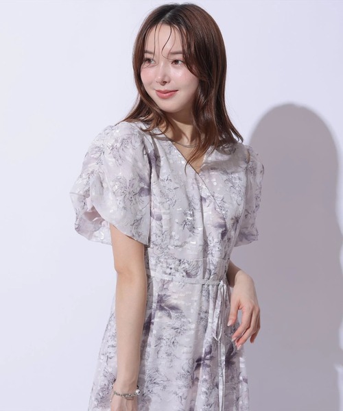 Mystrada（マイストラーダ）の「ジュイフラワーカシュクールワンピース（ワンピース・レディース・ピンク/ライトブルー・38/36）」の13枚目の写真
