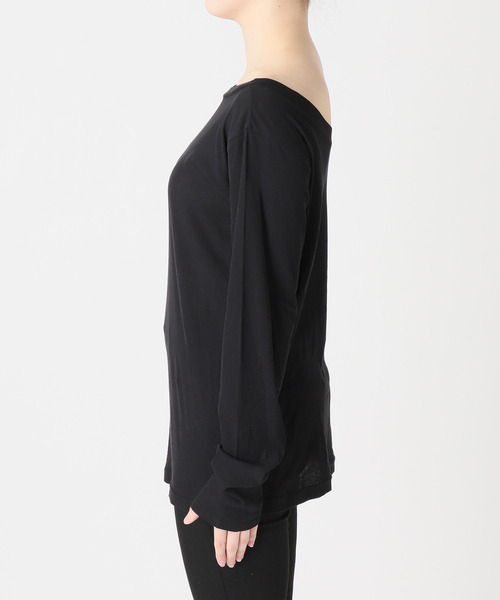 JOURNAL STANDARD（ジャーナルスタンダード）の「《追加》シアーフライス2WAYロングスリーブ（Tシャツ/カットソー・レディース・ブラック/ホワイト/ブラウン・FREE）」の17枚目の写真