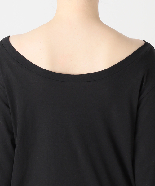 JOURNAL STANDARD（ジャーナルスタンダード）の「《追加》シアーフライス2WAYロングスリーブ（Tシャツ/カットソー・レディース・ブラック/ホワイト/ブラウン・FREE）」の15枚目の写真