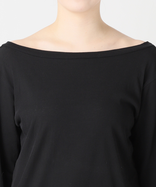 JOURNAL STANDARD（ジャーナルスタンダード）の「《追加》シアーフライス2WAYロングスリーブ（Tシャツ/カットソー・レディース・ブラック/ホワイト/ブラウン・FREE）」の14枚目の写真