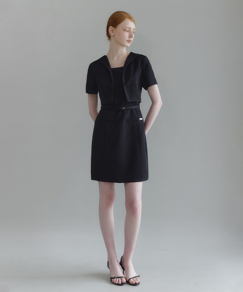 MICANE(ミケーネ)の「セネビクロップジャケットミニドレス(ワンピース・レディース・ブラック/チャコール・SMALL/MEDIUM/LARGE/X-LARGE/XX-LARGE)」の10枚目の写真
