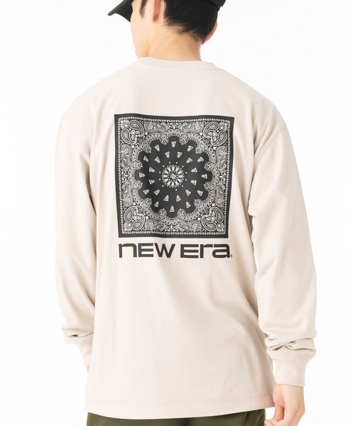 NEW ERA(ニューエラ)の「ニューエラ 長袖Tシャツ ロンT バンダナロゴ(Tシャツ/カットソー・メンズ・ストーン/ホワイト/ブラック・M/XXL/XL/L)」の2枚目の写真