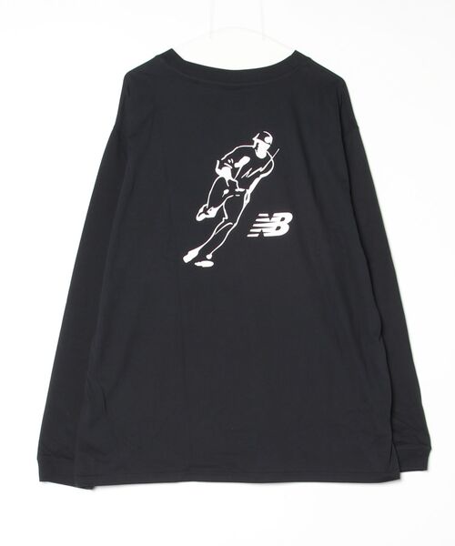 NEW BALANCE(ニューバランス)の「大谷翔平オールウェイズオンロゴ長袖Tシャツ(Tシャツ/カットソー・メンズ・ブラック/グレイッシュブルー/ホワイト・XXX-LARGE/XX-LARGE/X-LARGE/LARGE/MEDIUM/SMALL)」の6枚目の写真