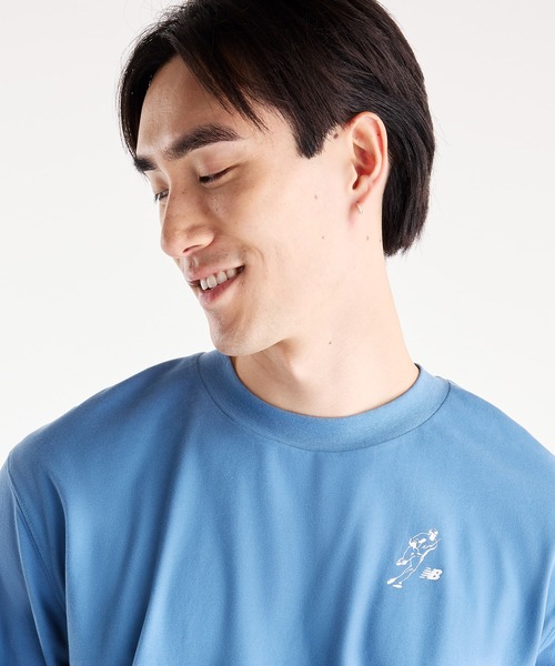 NEW BALANCE(ニューバランス)の「大谷翔平オールウェイズオンロゴ長袖Tシャツ(Tシャツ/カットソー・メンズ・ブラック/グレイッシュブルー/ホワイト・XXX-LARGE/XX-LARGE/X-LARGE/LARGE/MEDIUM/SMALL)」の16枚目の写真