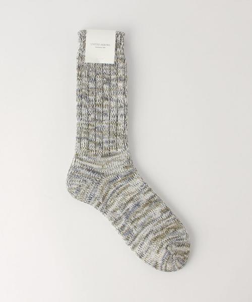 UNITED ARROWS（ユナイテッドアローズ）の「UA MIX SOCKS◆（ソックス/靴下・メンズ・オフホワイト/コバルトブルー/ターコイズブルー・FREE）」の2枚目の写真