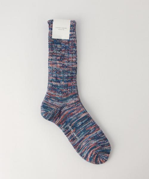 UNITED ARROWS（ユナイテッドアローズ）の「UA MIX SOCKS◆（ソックス/靴下・メンズ・オフホワイト/コバルトブルー/ターコイズブルー・FREE）」の3枚目の写真
