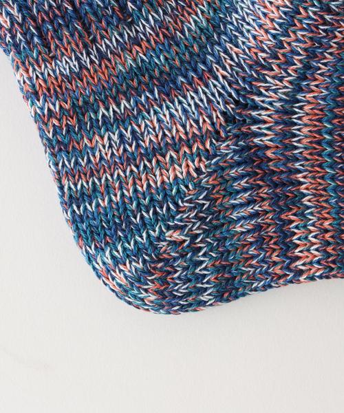 UNITED ARROWS（ユナイテッドアローズ）の「UA MIX SOCKS◆（ソックス/靴下・メンズ・オフホワイト/コバルトブルー/ターコイズブルー・FREE）」の5枚目の写真