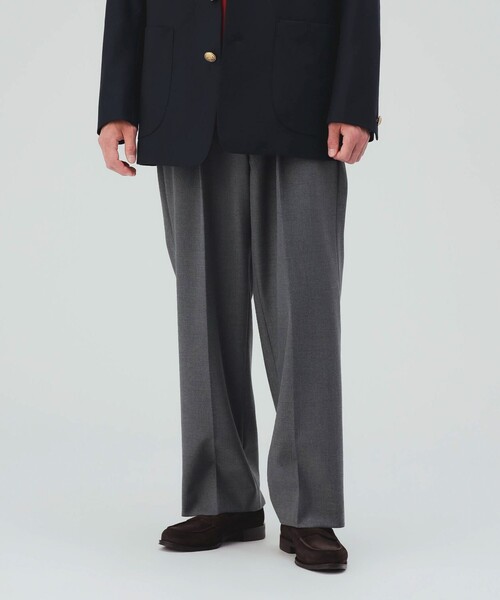 BEAMS HEART(ビームスハート)の「セミワイド イージー 1プリーツ スラックス(スラックス・メンズ・グレー・MEDIUM/SMALL/X-LARGE/LARGE)」の5枚目の写真