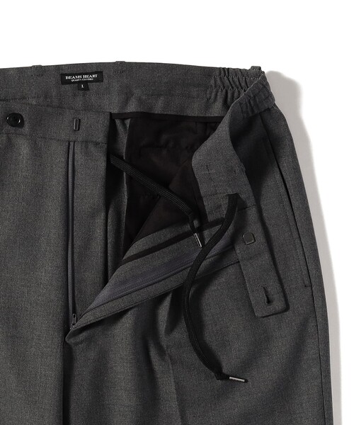 BEAMS HEART(ビームスハート)の「セミワイド イージー 1プリーツ スラックス(スラックス・メンズ・グレー・MEDIUM/SMALL/X-LARGE/LARGE)」の11枚目の写真