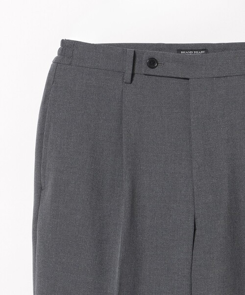 BEAMS HEART(ビームスハート)の「セミワイド イージー 1プリーツ スラックス(スラックス・メンズ・グレー・MEDIUM/SMALL/X-LARGE/LARGE)」の13枚目の写真