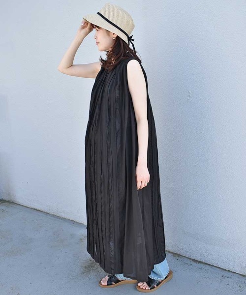 Bleu Bleuet（ブルーブルーエ）の「ノースリーブワンピース（ワンピース・レディース・イエロー/ブラック・FREE）」の3枚目の写真