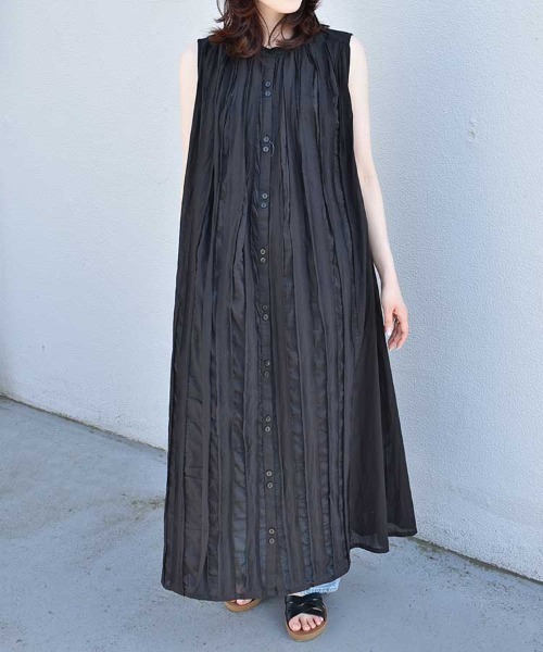 Bleu Bleuet（ブルーブルーエ）の「ノースリーブワンピース（ワンピース・レディース・イエロー/ブラック・FREE）」の5枚目の写真