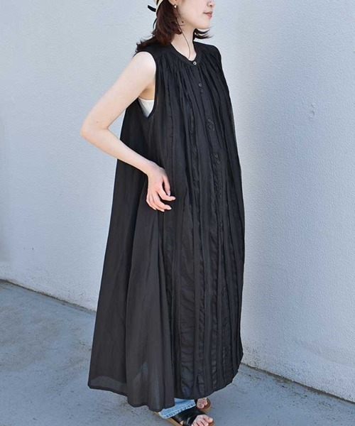 Bleu Bleuet（ブルーブルーエ）の「ノースリーブワンピース（ワンピース・レディース・イエロー/ブラック・FREE）」の7枚目の写真